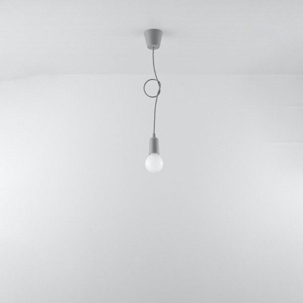 Lampe suspendue Noviar 1 gris