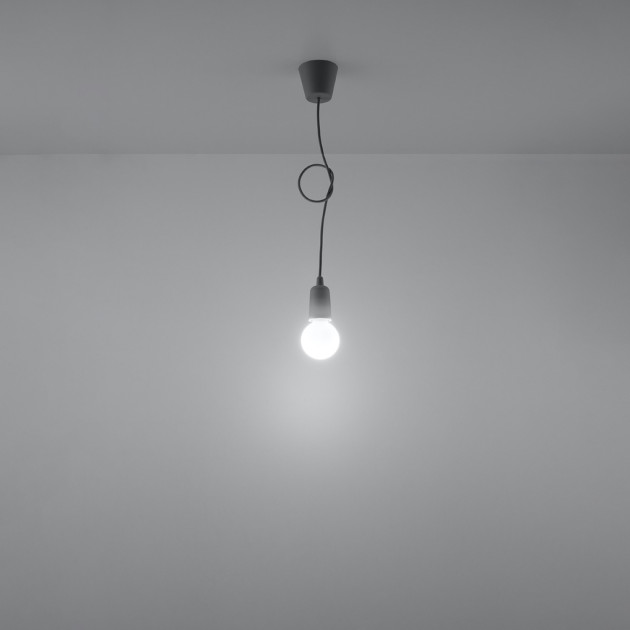 Lampe suspendue Noviar 1 gris