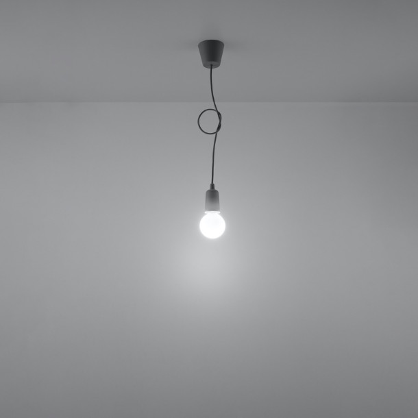 Lampe suspendue Noviar 1 gris