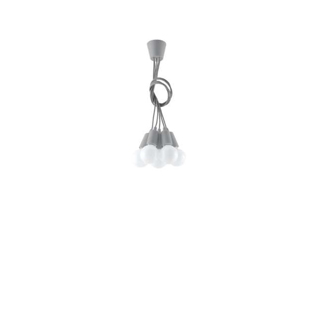 Lampe suspendue Noviar 5 gris