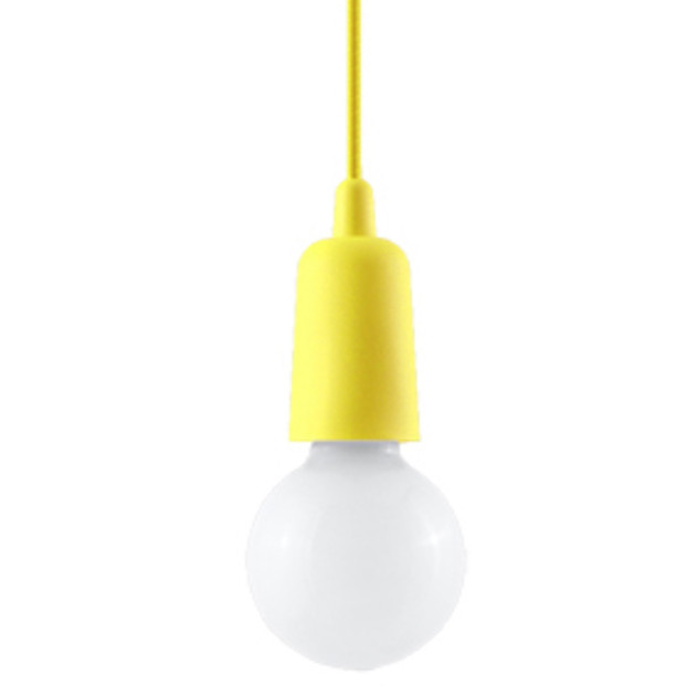 Lampe pendante Noviar 1 jaune