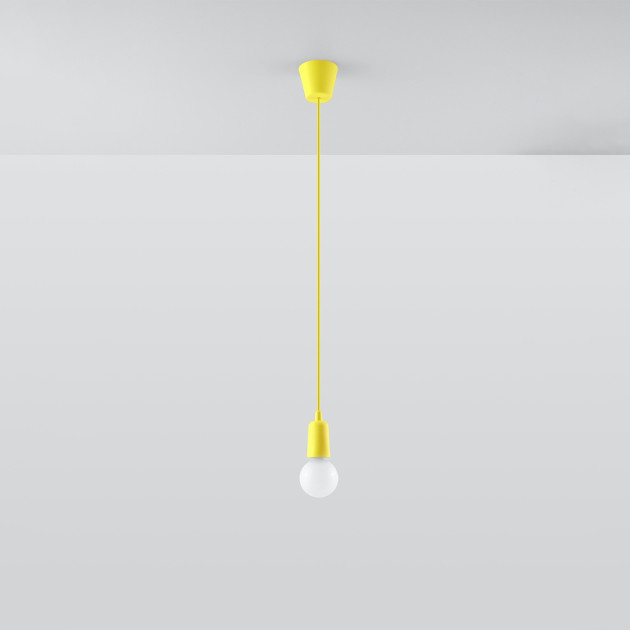 Lampe pendante Noviar 1 jaune
