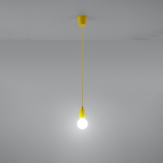 Lampe pendante Noviar 1 jaune