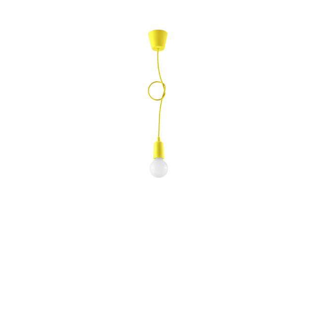 Lampe pendante Noviar 1 jaune
