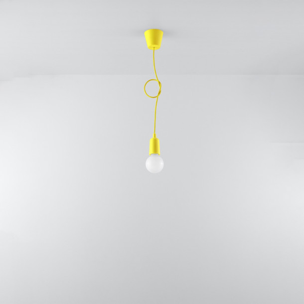Lampe pendante Noviar 1 jaune
