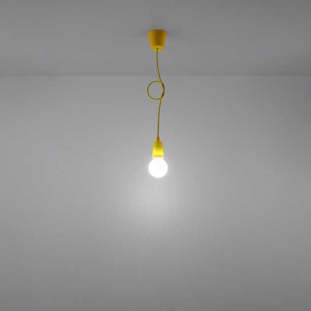 Lampe pendante Noviar 1 jaune