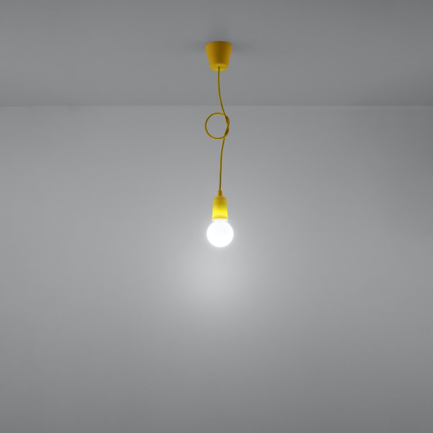 Lampe pendante Noviar 1 jaune