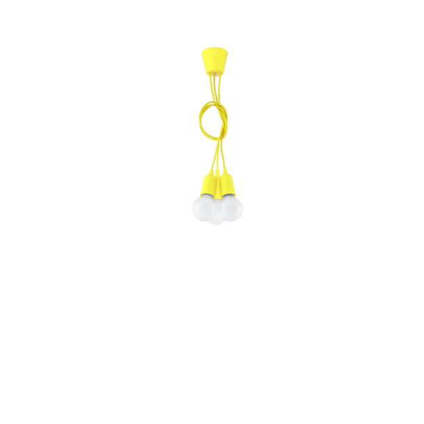 Lampe pendante Noviar 3 jaune