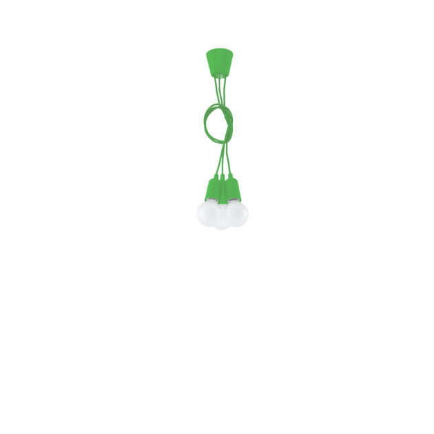 Lampe pendante Noviar 3 verte