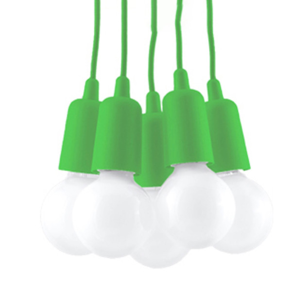 Lampe pendante Noviar 5 verte
