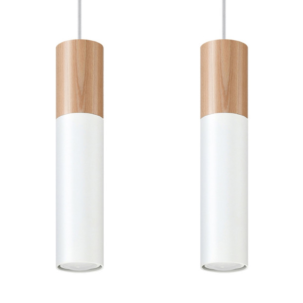 Lampe pendante Coraeor 2 blanc