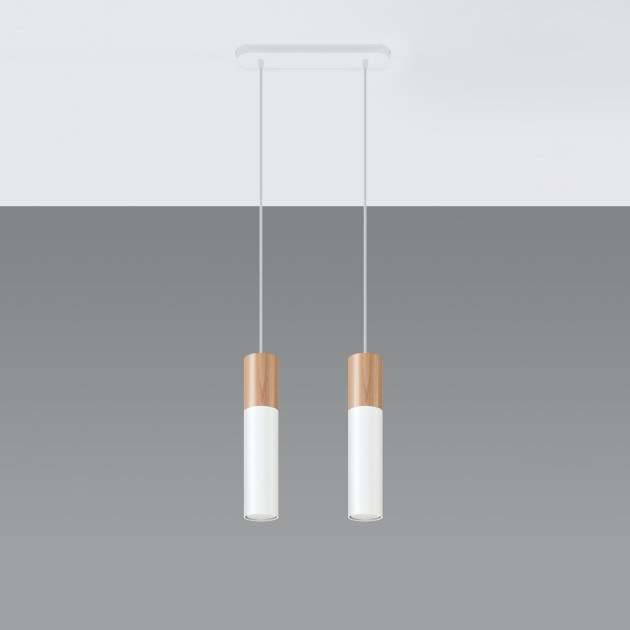 Lampe pendante Coraeor 2 blanc