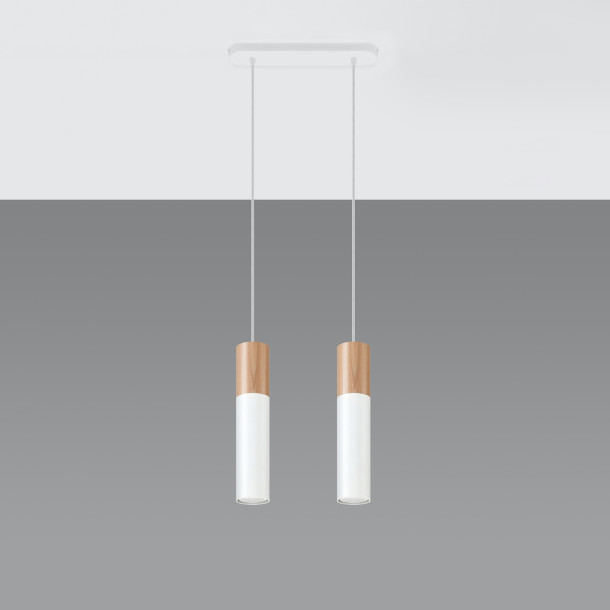Lampe pendante Coraeor 2 blanc