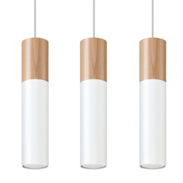 Lampe pendante Coraeor 3 blanc