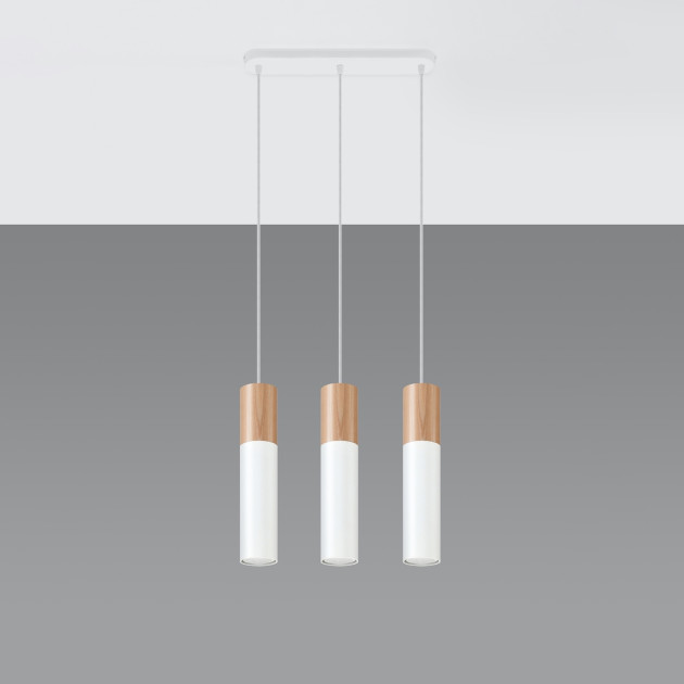 Lampe pendante Coraeor 3 blanc