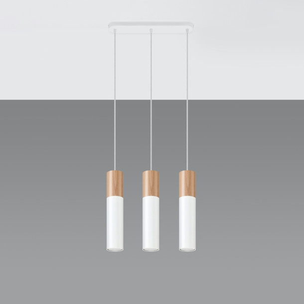 Lampe pendante Coraeor 3 blanc