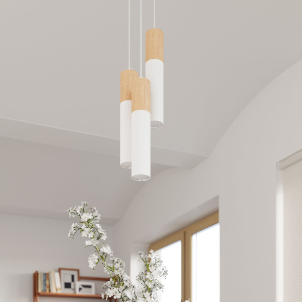 Lampe pendante Coraeor 3 blanc