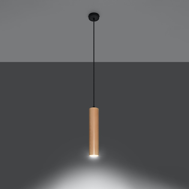 Lampe suspendue Elyaiais bois