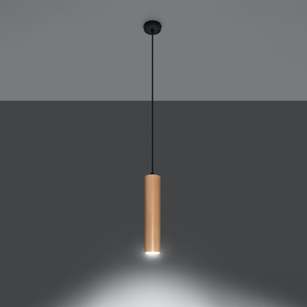 Lampe suspendue Elyaiais bois