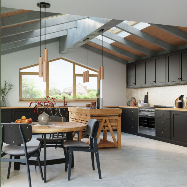 Lampe suspendue Elyaiais 2 bois