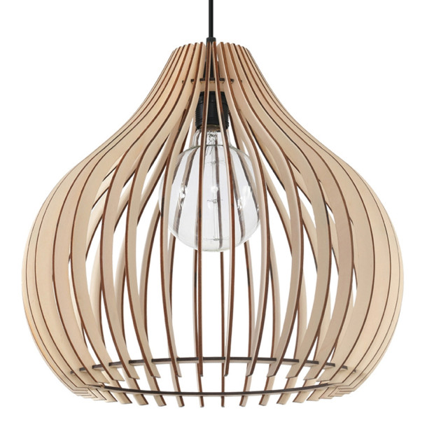 Lampe suspendue Veliea bois