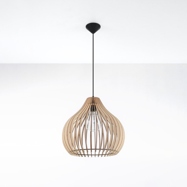 Lampe suspendue Veliea bois