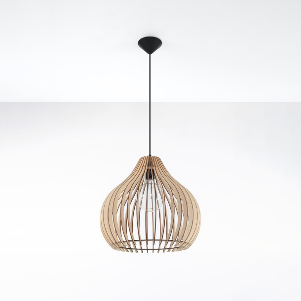 Lampe suspendue Veliea bois