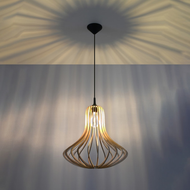 Lampe pendante Coraays bois