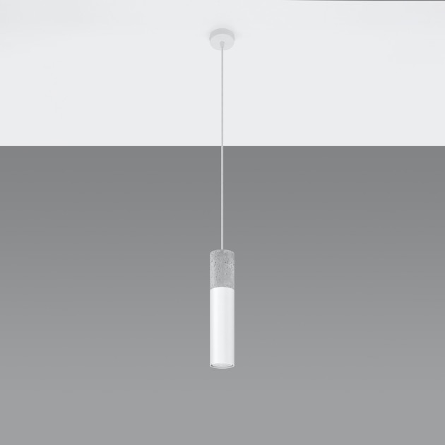 Lampe pendante BORGIO 1 blanc