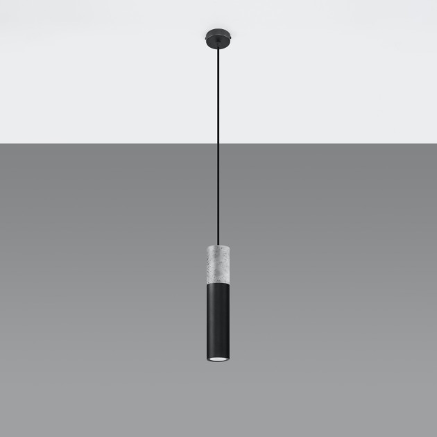Lampe pendante BORGIO 1 noir
