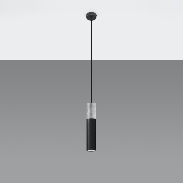 Lampe pendante BORGIO 1 noir
