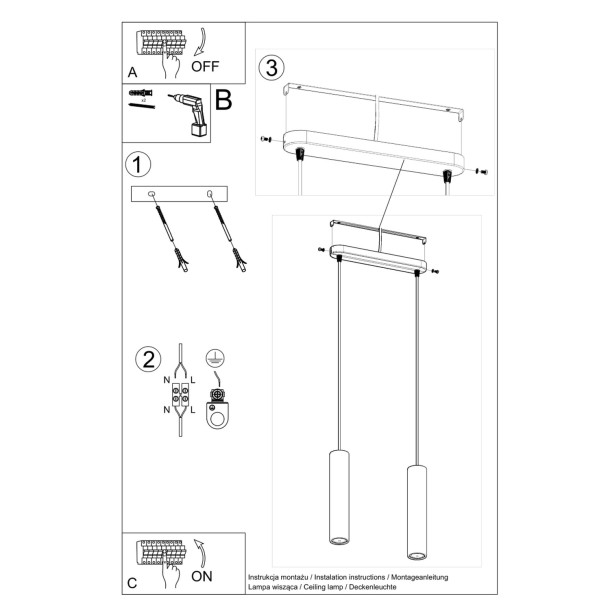 Lampe suspendue Novoon 2