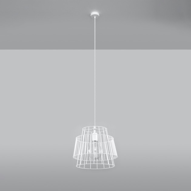Lampe pendante Lumiana blanc