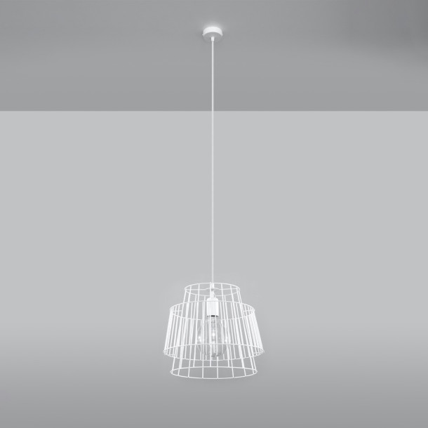 Lampe pendante Lumiana blanc