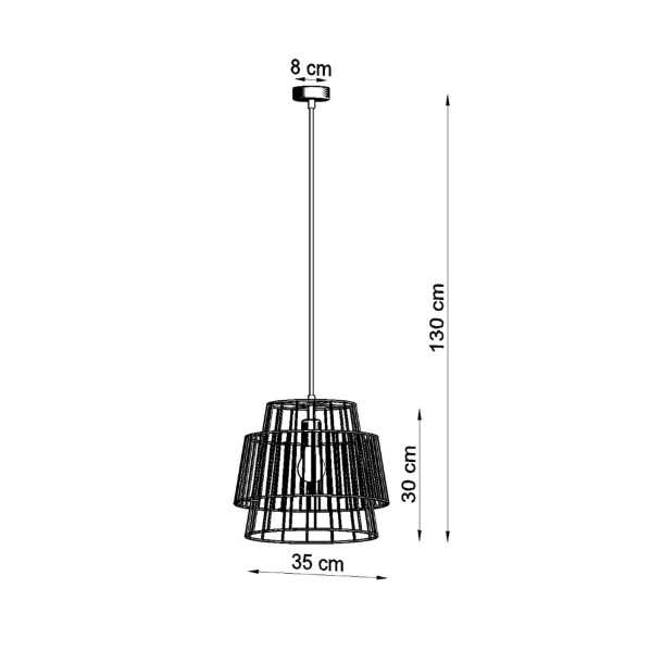 Lampe pendante Lumiana blanc