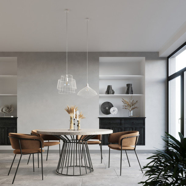 Lampe pendante Lumiana blanc
