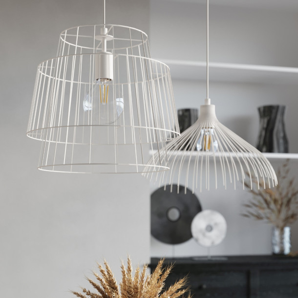 Lampe pendante Lumiana blanc