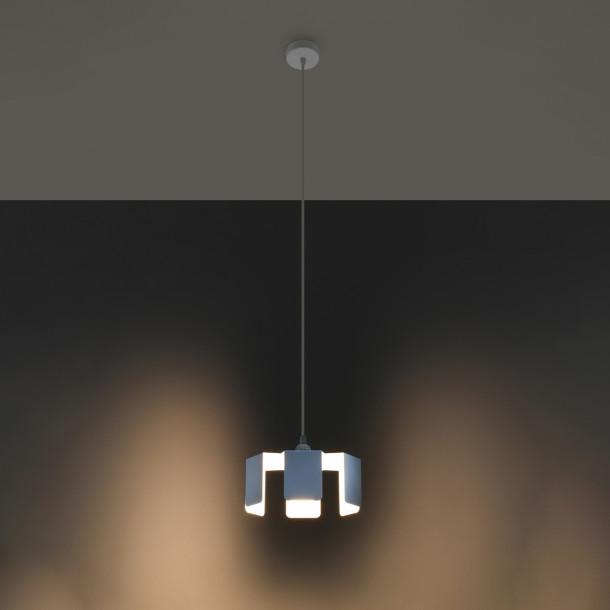 Lampe pendante Alear blanc