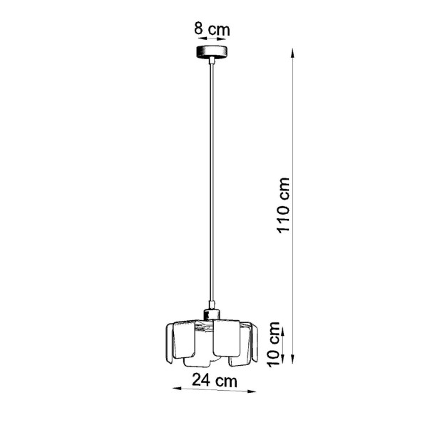 Lampe pendante Alear noir