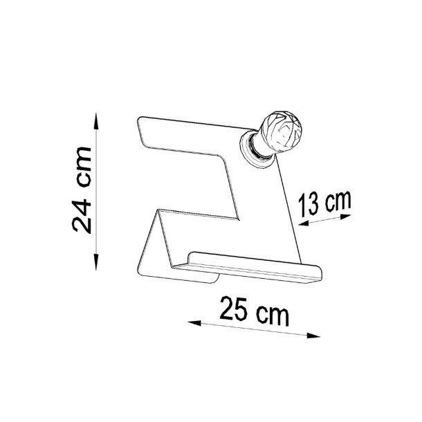 Lampe de table Coraana noir
