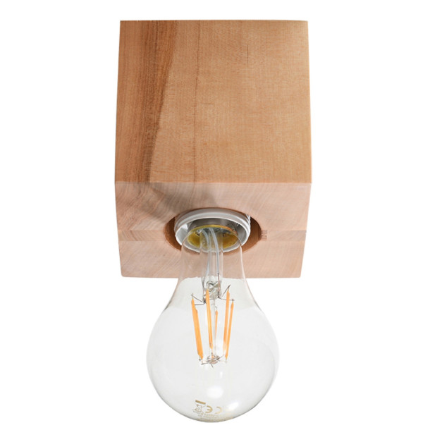 Plafonnier Lineaeea en bois naturel