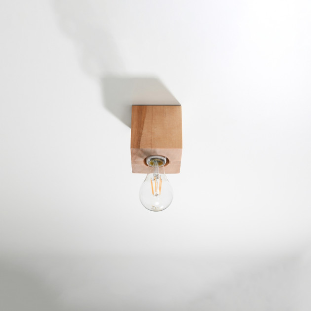 Plafonnier Lineaeea en bois naturel