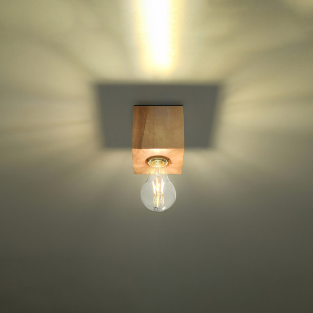 Plafonnier Lineaeea en bois naturel