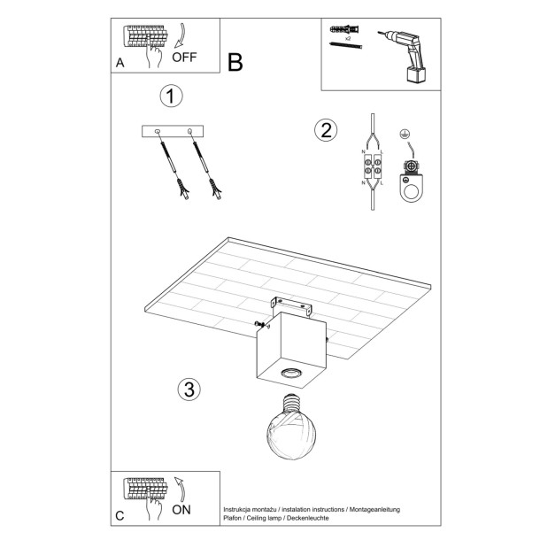 Plafonnier Lineaeea en bois naturel