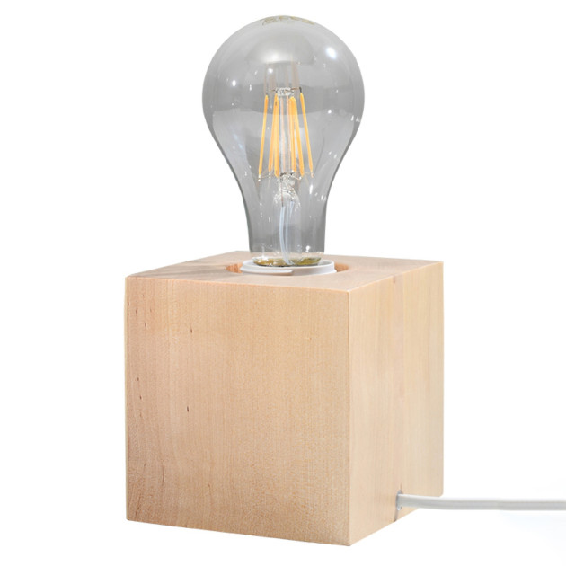 Lampe de table Lineaeea en bois