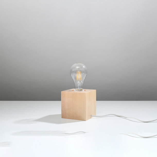 Lampe de table Lineaeea en bois