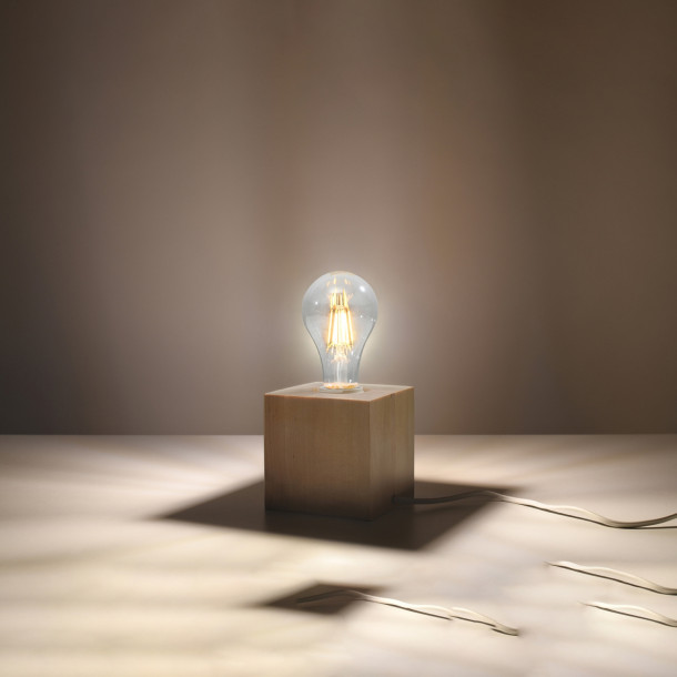Lampe de table Lineaeea en bois