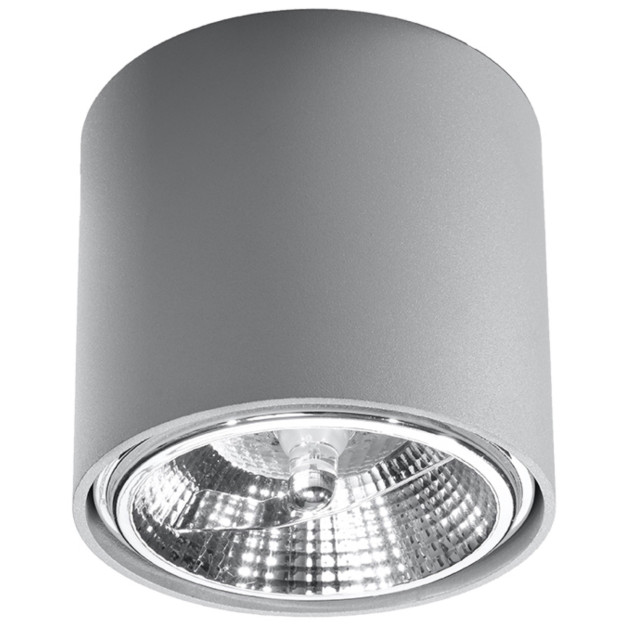 Plafonnier Elyaila gris