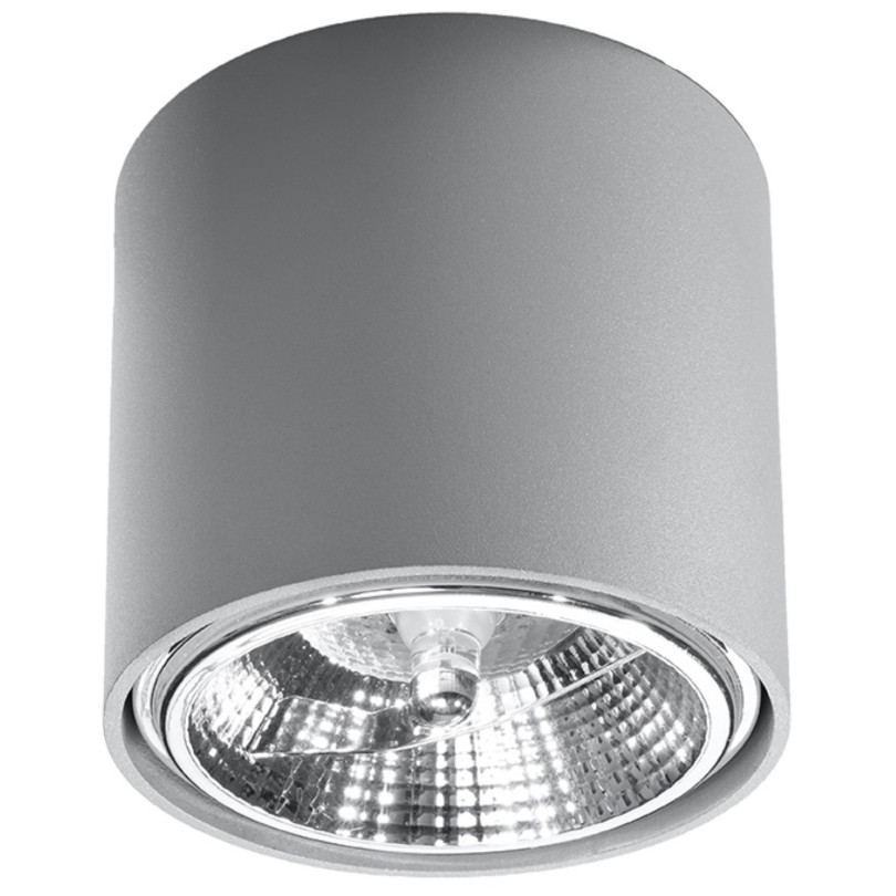 Plafonnier Elyaila gris