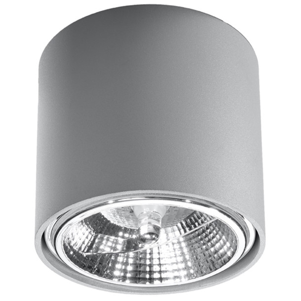 Plafonnier Elyaila gris
